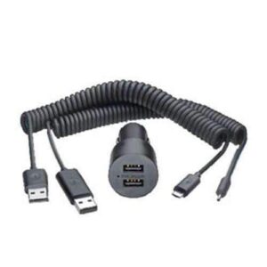 Nokia DC-20 Dual MicroUSB Car Charger - Black